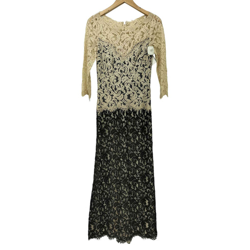 タダシショウジ TADASHI SHOJI フラワーパターン ジャガード レース ワンピース ドレス レディース JPN:2