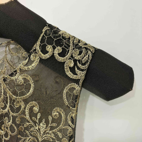 Marchesa Notte ノースリーブ ジャガード レース ワンピース ドレス レディース JPN:2