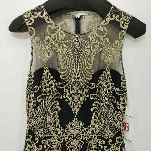 Marchesa Notte ノースリーブ ジャガード レース ワンピース ドレス レディース JPN:2