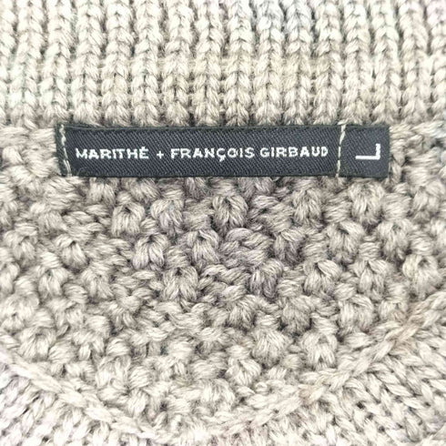 マリテフランソワジルボー MARITHE FRANCOIS GIRBAUD ニットAラインナポレオンジャケット レディース import:L