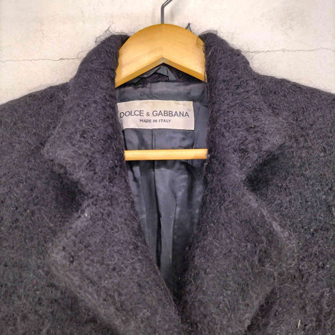 ドルチェアンドガッバーナ DOLCE&GABBANA made in italy ウールシャギーロングコート レディース EUR:40