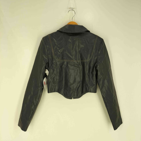 BUSHWICK LAUNDRY ジップアップフェイクレザージャケット レディース JPN:S