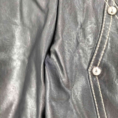 BUSHWICK LAUNDRY ジップアップフェイクレザージャケット レディース JPN:S