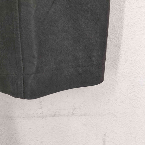 pig leather 豚革 比翼ステンカラーコート レディース JPN:11号
