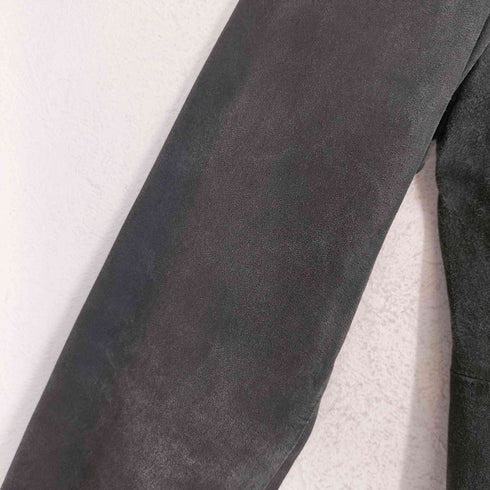 pig leather 豚革 比翼ステンカラーコート レディース JPN:11号