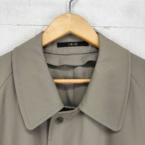 ダックス DAKS ウール&シルク 比翼ステンカラーコート メンズ 170