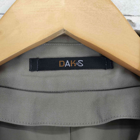 ダックス DAKS ウール&シルク 比翼ステンカラーコート メンズ 170
