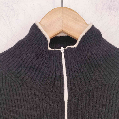 マウジー moussy BI COLOR ZIP UP RIB ニット レディース FREE