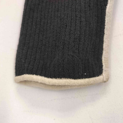 マウジー moussy BI COLOR ZIP UP RIB ニット レディース FREE