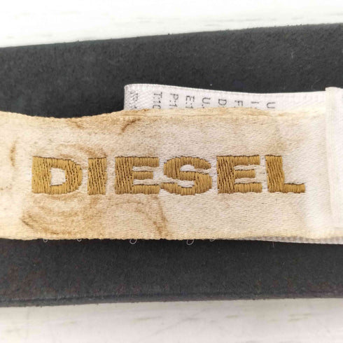 ディーゼル DIESEL ロゴ刻印バックル レザー ベルト メンズ