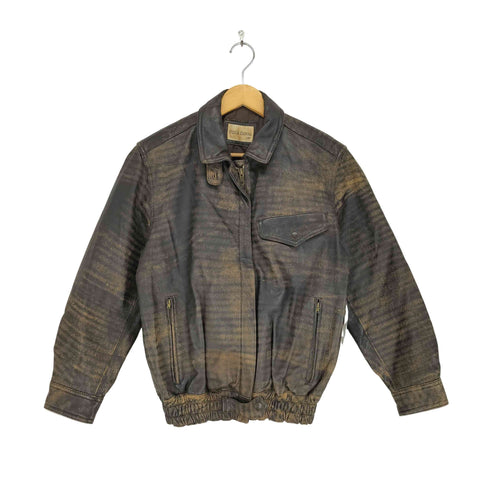 フルギ PELLE DONNA lamb leather 山羊革 比翼ジップレザージャケット レディース EUR:42
