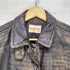 フルギ PELLE DONNA lamb leather 山羊革 比翼ジップレザージャケット レディース EUR:42