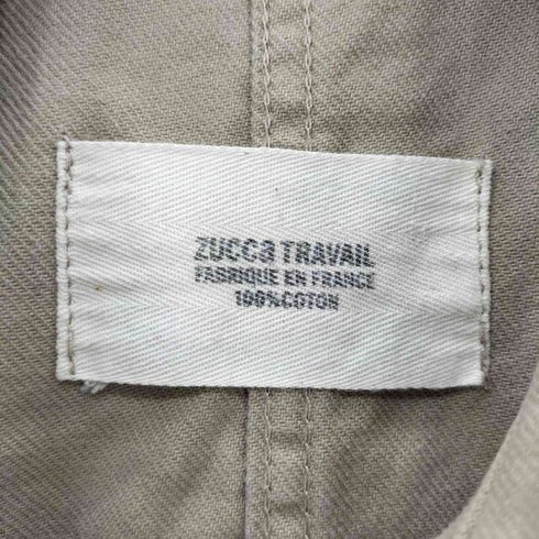 ズッカトラバイユ ZUCCa TRAVAIL カバーオール 比翼 ジャケット メンズ