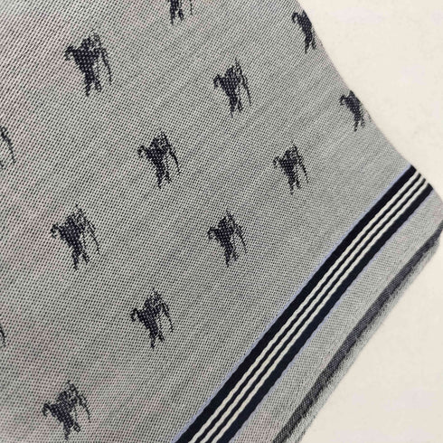 バーバリーロンドン BURBERRY LONDON 透かし ロゴ刺繍 ハンカチ メンズ
