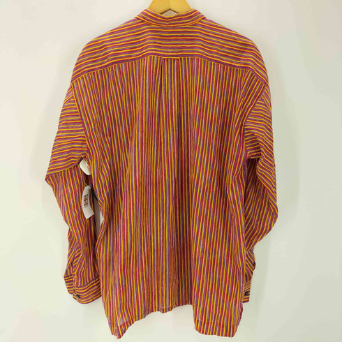 イッセイミヤケ ISSEY MIYAKE ストライプ シアー L/S シャツ メンズ