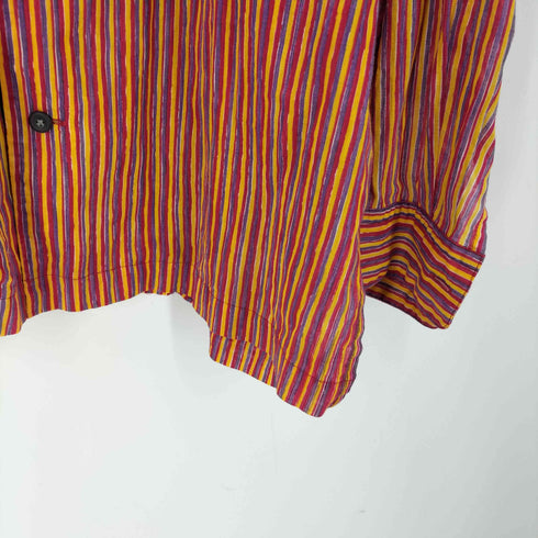 イッセイミヤケ ISSEY MIYAKE ストライプ シアー L/S シャツ メンズ