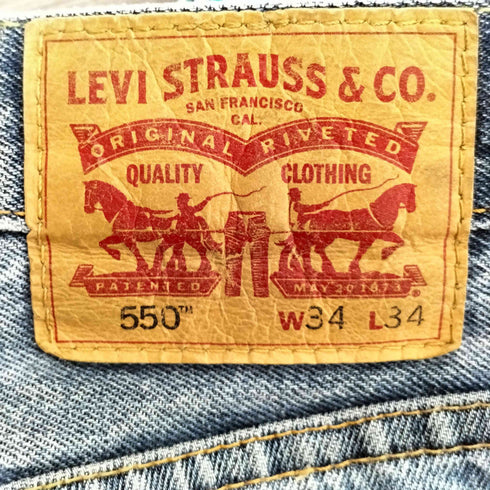 リーバイス Levis ボタン裏4460 革パッチ 550 デニム メンズ W34 L34