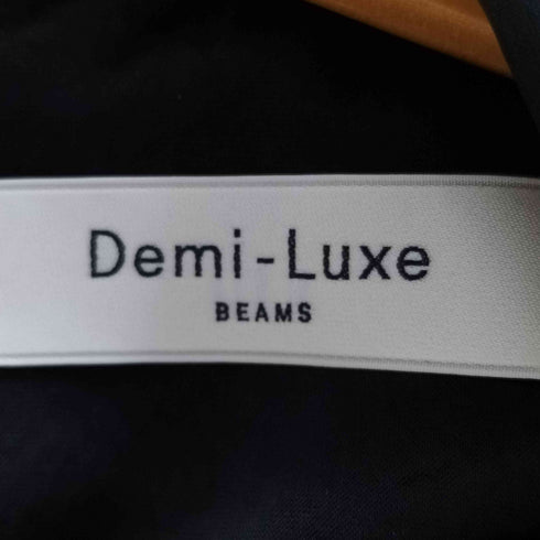 デミルクスビームス Demi-Luxe BEAMS トリアセテート 襟 ノースリーブ ロング ワンピース レディース JPN:36