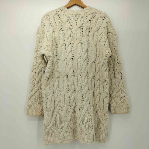 ダナキャランニューヨーク DKNY 90s OLD Y2K ケーブル編み ローゲージ コットンニット レディース P