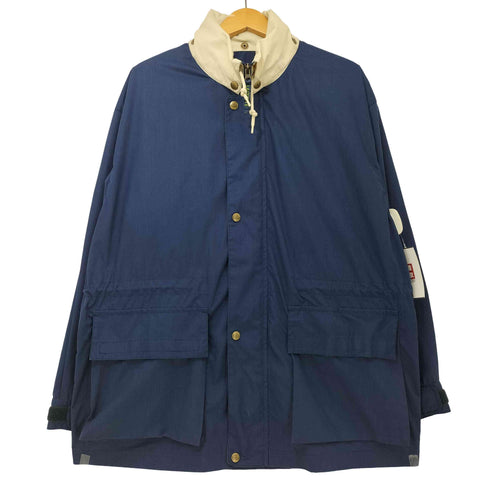 ラコステ LACOSTE 00s コットンポリ フード収納 スタンドカラー ジャケット メンズ 3