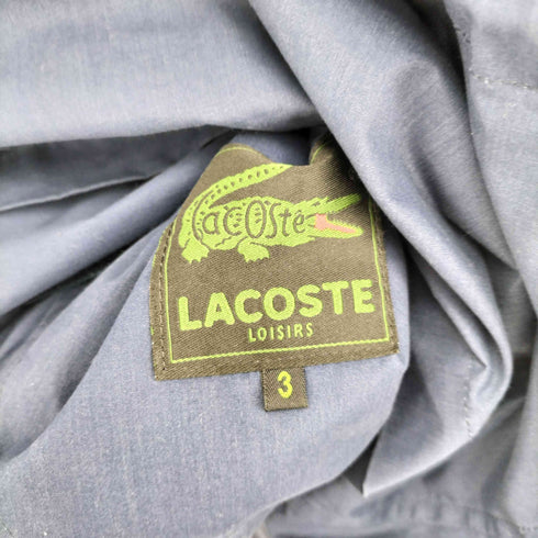 ラコステ LACOSTE 00s コットンポリ フード収納 スタンドカラー ジャケット メンズ 3