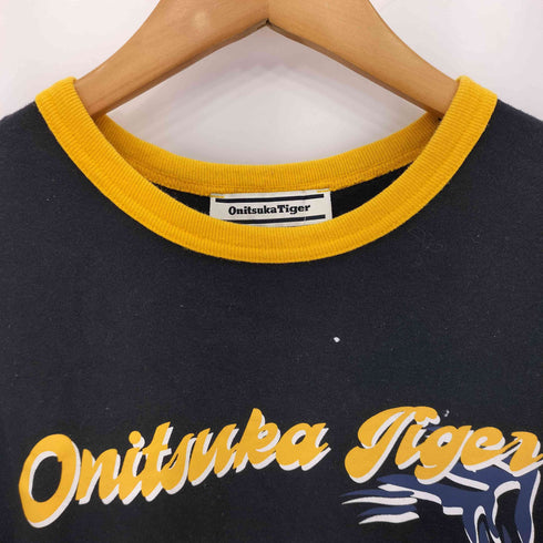 オニツカタイガー ONITSUKA TIGER GRAPHIC TEE グラフィックティー リンガーTシャツ メンズ import:M