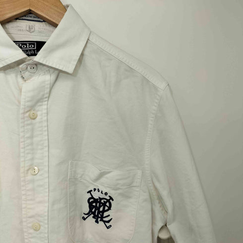 ポロバイラルフローレン Polo by RALPH LAUREN ATHLETIC OXFORD POLO刺繍 マチ付き オックスフォード シャツ メンズ import:S