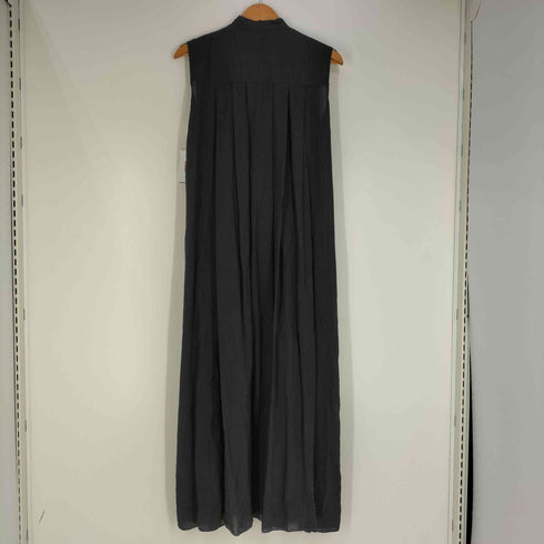 エッフェビームス EFFE BEAMS AK+1 ノーカラー ノースリーブ シャツワンピース レディース JPN:36