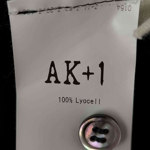 エッフェビームス EFFE BEAMS AK+1 ノーカラー ノースリーブ シャツワンピース レディース JPN:36