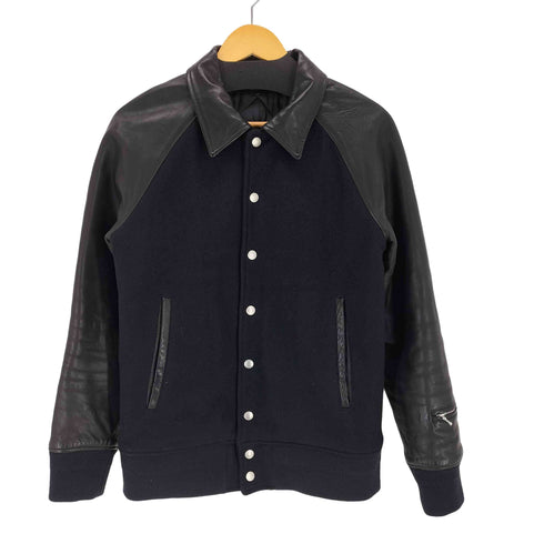 バックボーン BACKBONE COW LEATHER 切替レザースタジャン メンズ import:L