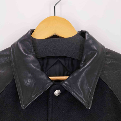 バックボーン BACKBONE COW LEATHER 切替レザースタジャン メンズ import:L