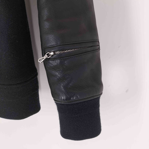 バックボーン BACKBONE COW LEATHER 切替レザースタジャン メンズ import:L
