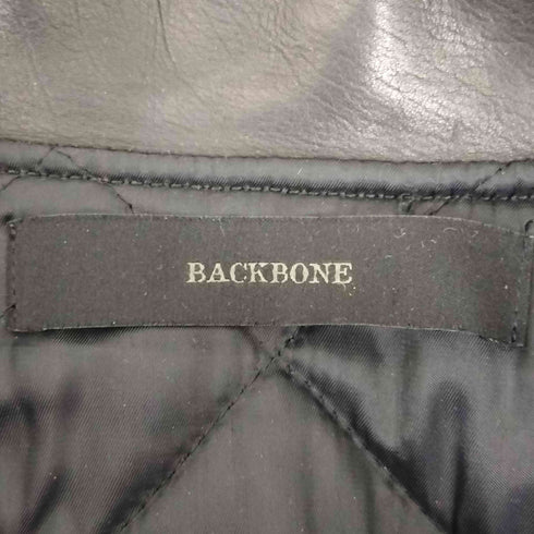 バックボーン BACKBONE COW LEATHER 切替レザースタジャン メンズ import:L