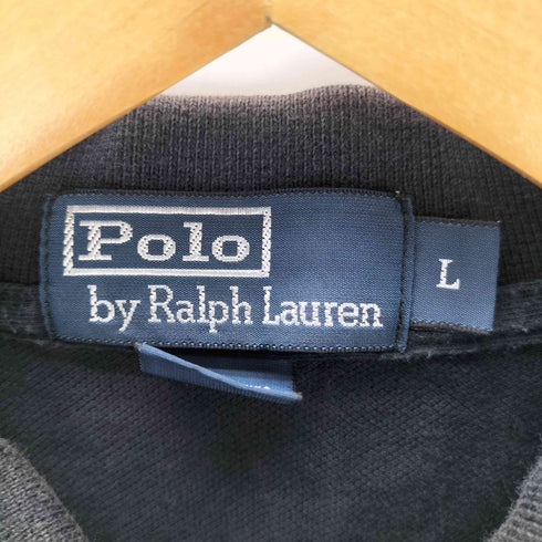 ポロバイラルフローレン Polo by RALPH LAUREN ポニー 刺繍 鹿の子 ポロ シャツ メンズ import:L
