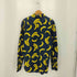 APTRO バナナ柄 ロングスリーブシャツ メンズ 3XL