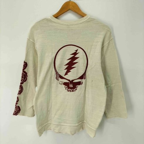 ジェームスパース JAMES PERSE 薔薇 スカル 刺繍 ダメージデザイン クルーネックカットソー レディース JPN:1