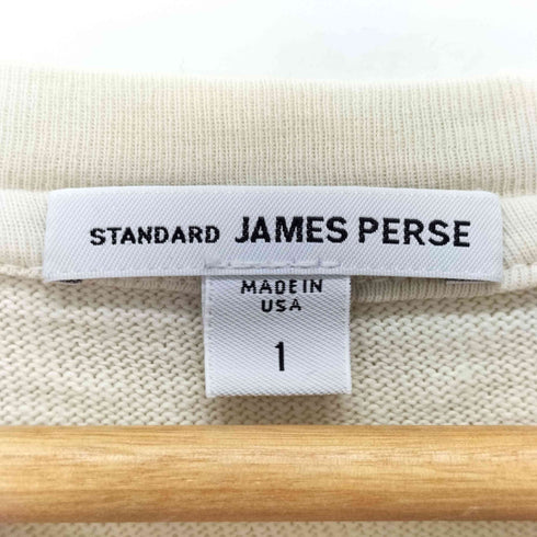ジェームスパース JAMES PERSE 薔薇 スカル 刺繍 ダメージデザイン クルーネックカットソー レディース JPN:1