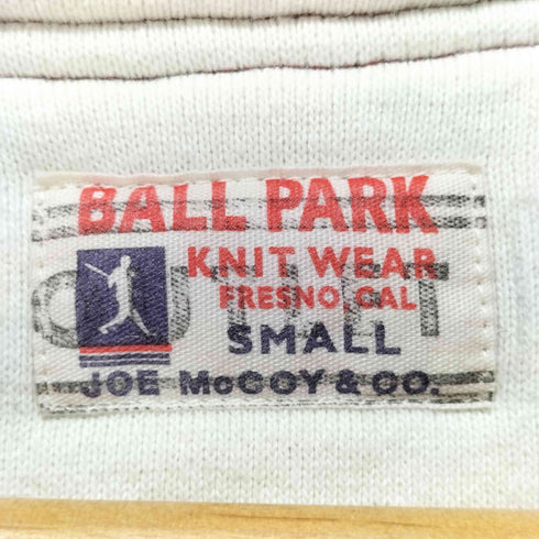 ジョーマッコイ JOE McCOY BALL PARK ツートーン ダブルフェイス 後付けパーカー メンズ import:S