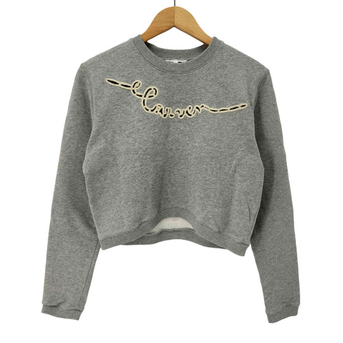 カルヴェン CARVEN フロント刺繍 クロップドスウェット レディース import:S