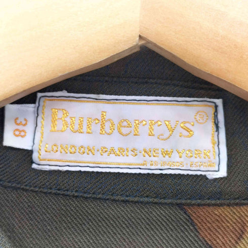 バーバリーズ BURBERRYS 90s カモ柄 ロングスリーブシャツ レディース 38
