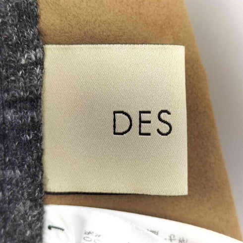 デプレ DES PRES レザー ウール リネン ベスト レディース 1
