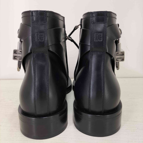 ジバンシィ GIVENCHY Padlock サイドジップ レザーアンクルブーツ ジョッパーブーツ メンズ EUR:42