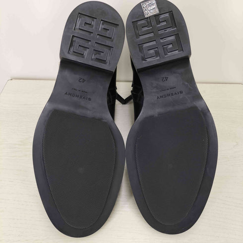 ジバンシィ GIVENCHY Padlock サイドジップ レザーアンクルブーツ ジョッパーブーツ メンズ EUR:42
