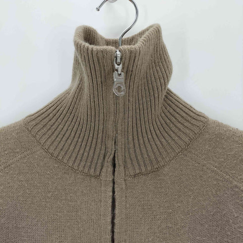 バーバリーブラックレーベル BURBERRY BLACK LABEL 裏地ノバチェック ホースロゴ刺繍ドライバーズニット メンズ JPN:2
