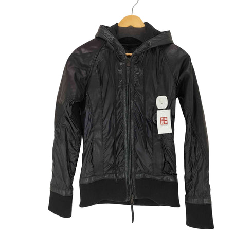 エーケイエム AKM LAMB LEATHER NYLON COMBINATION HOODED JKT Y2K メンズ JPN:M
