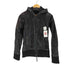 エーケイエム AKM LAMB LEATHER NYLON COMBINATION HOODED JKT Y2K メンズ JPN:M