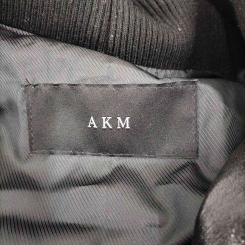 エーケイエム AKM LAMB LEATHER NYLON COMBINATION HOODED JKT Y2K メンズ JPN:M