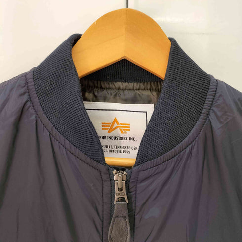 アルファインダストリーズ ALPHA INDUSTRIES MA-1 裏地迷彩 カモ ダブルジップ メンズ JPN:M