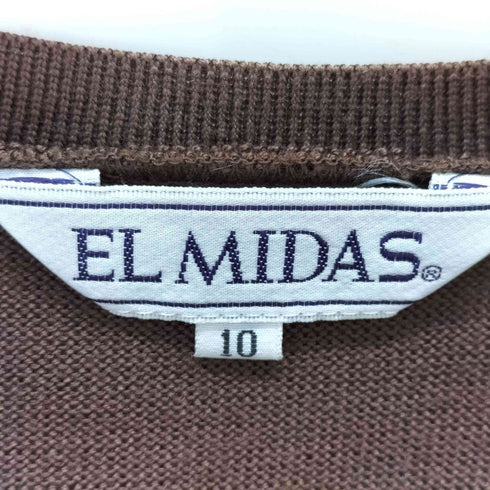 EL MIDAS シルク スカーフ ウールシルクニット カーディガン レディース 10