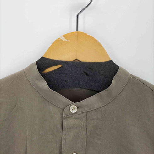 コモリ COMOLI 15ss BAND COLLAR LONG SHIRTS メンズ